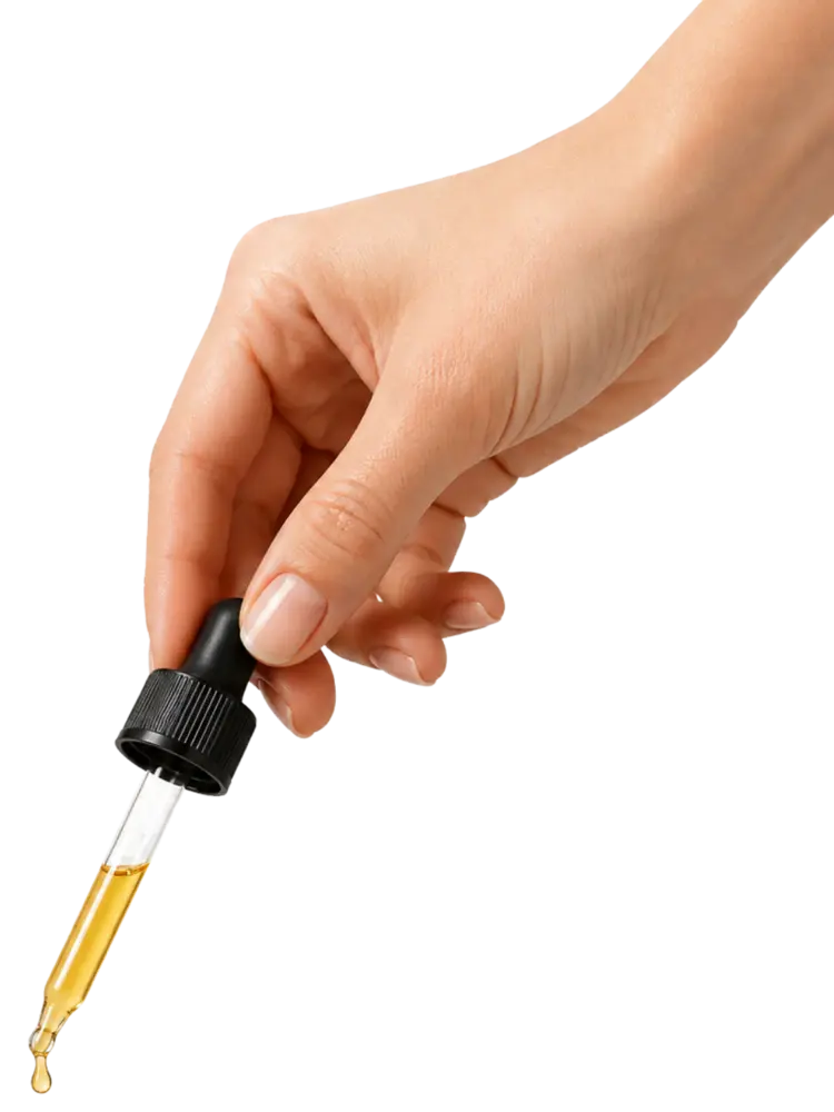 AHC liquid dropper close-up